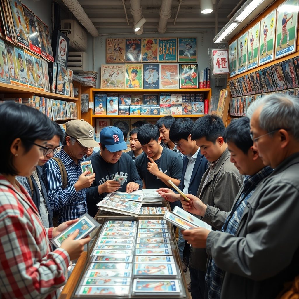 野球コレクターと共に働く